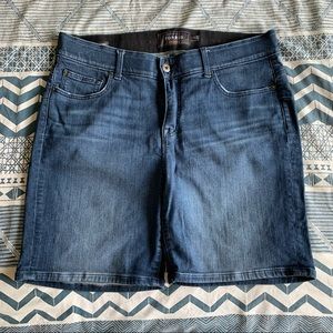 Size 18 Torrid Premium Bombshell Bermuda dark denim shorts